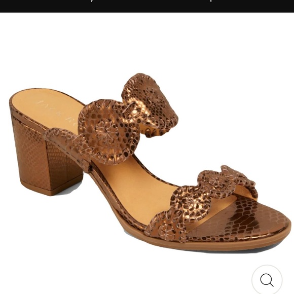 Jack Rogers Shoes - Jack Rogers Lauren Mid Heel in Bronze